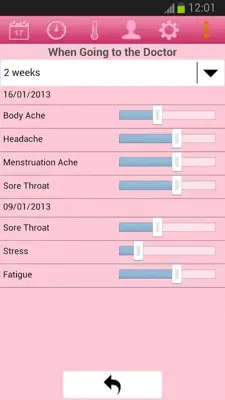 Menstrual Cycle Calendar android App screenshot 1