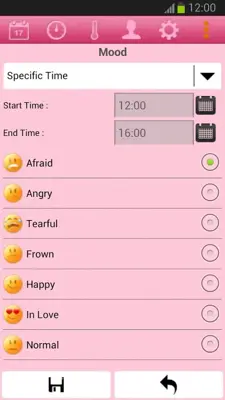 Menstrual Cycle Calendar android App screenshot 2