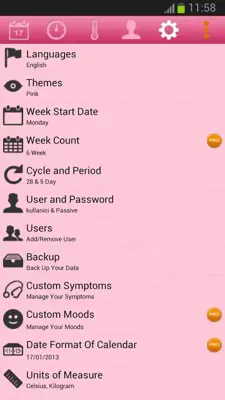 Menstrual Cycle Calendar android App screenshot 4