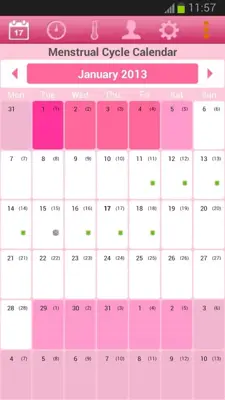 Menstrual Cycle Calendar android App screenshot 7